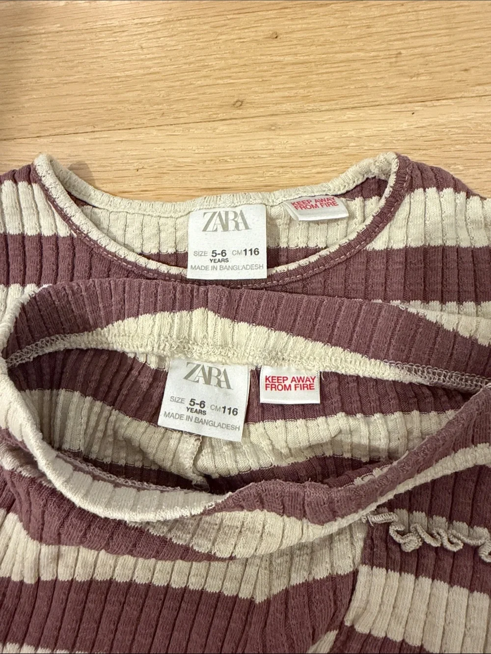 Zara matching ribbed